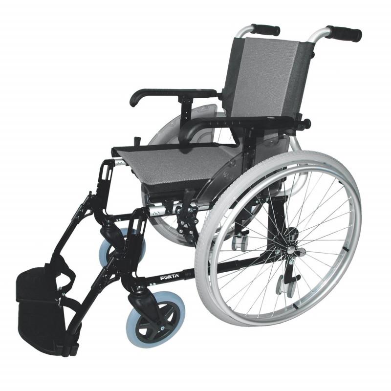 FAUTEUIL ROULANT MANUEL 2 EN 1 GIRO GRIS LARGEUR 41 CM_0