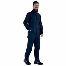 Lafont - Pantalon de travail coton majoritaire BASALTE Bleu Marine Taille 2XL - XXL bleu 3609705686068_0