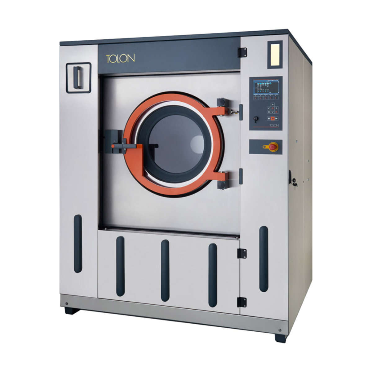 Lave-linge industriel 60 kg à basculement avant avec essoreuse - Design compact et moderne - TWE 60 - Grand hublot et tambour inox durable_0