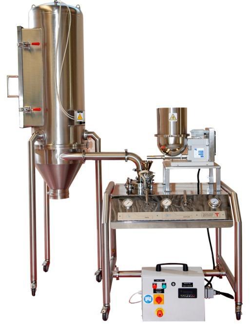 Microniseur industriel à jet de fluide J-100 J-125 J-150 - broyage endothermique supersonique_0