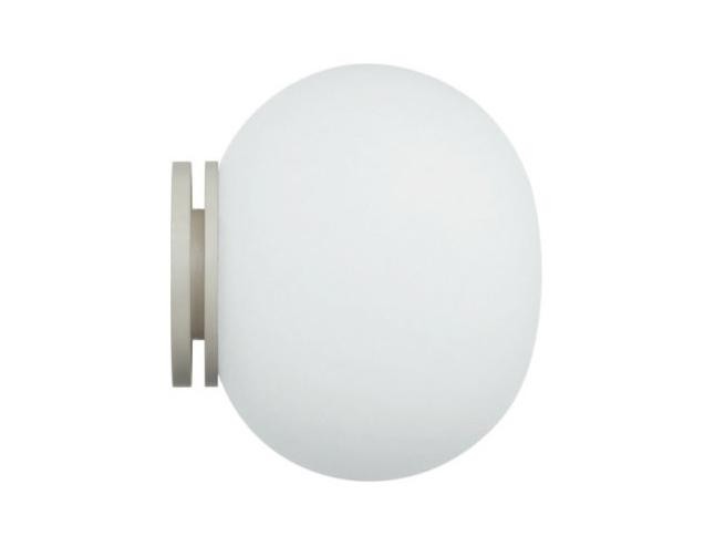 Mini Glo-Ball Murale - Applique ou Plafonnier en Verre Soufflé - Designer Jasper Morrison - Marque Flos_0