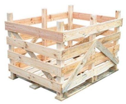 Caisse-palette bois pour le stockage des légumes volumineux type choux - Palox en bois - 160x120 ou 180x120 pour une hauteur 100cm_0