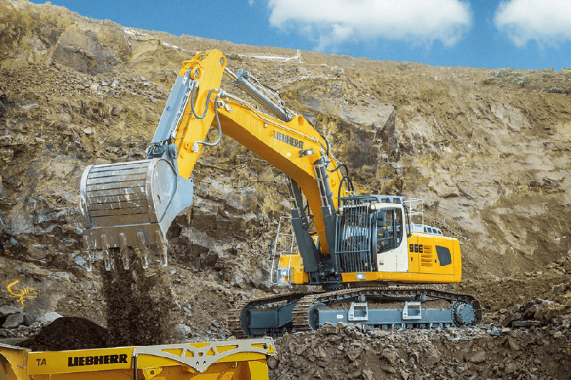 Pelle sur chenilles Liebherr R 956 - 1,65 à 3,50 m³ - 250 kW - 53 100 à 57 400 kg - Phase V_0