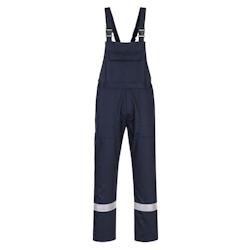 Portwest - Cotte à bretelles anti-feu BIZWELD IONA - Bleu marine, Taille M, protection certifiée CE_0