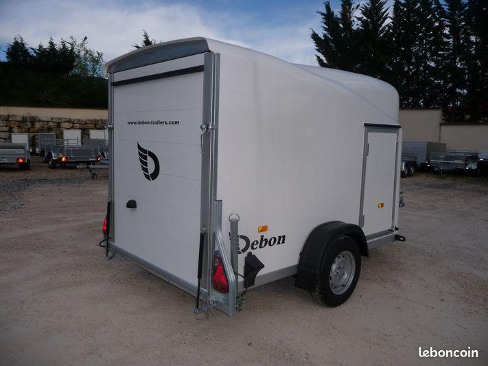 Remorque fourgon - Polyester BLANC Profilé, 1300 kg - Debon cargo 1300_0