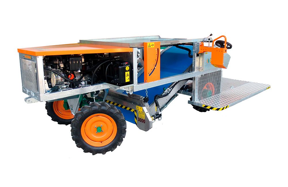 Récolteuse automotrice sur roues - Ortomec SRL - largeur de la tête de coupe de 90 à 180 cm - adaptée pour légumes à feuilles_0