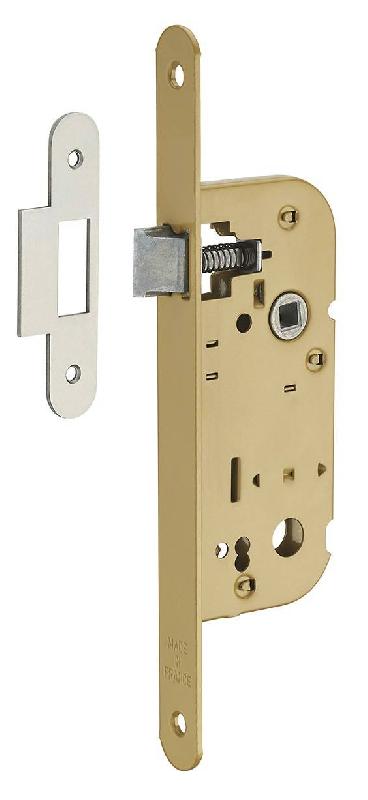Serrure encastrable pour porte intérieure à bec-de-cane réversible - V/BR - THIRARD - Réf : 00931190 - Finition époxy zingué_0