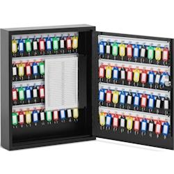 Stamony - Stamony Boîte À Clés Armoire Placard Clef Clefs Cle Boite Sécurisée Coffre avec Serrure ST-KB-80P (Capacité 80 Clés, 8 Barrettes, - 4_0