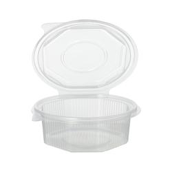 Starpak Boîtes avec couvercle, PP octogonales 375 ml 4,2 cm x 11 cm x 11 cm (500 unités) PAPSTAR - transparent 87606_0