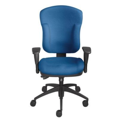 TOPSTAR Siège de bureau Sacha - Tissu rembourré - Dossier Bleu - Assise Bleu_0