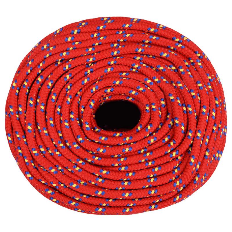 Vidaxl corde de bateau rouge 10 mm 500 m polypropylène 152404_0