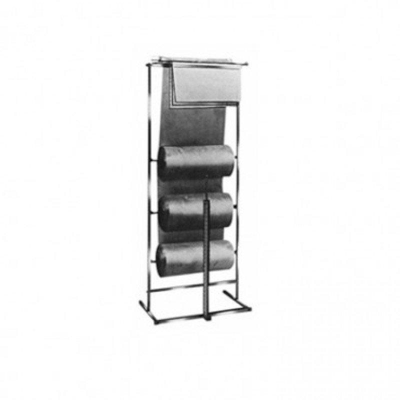 7300410 - Porte-vêtements trois rouleaux en chrome - Displetech_0