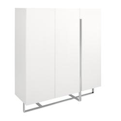 AC ANGEL CERDA Angel Cerdá Buffet haut en bois blanc et acier chromé 3053C 120 x 42 x 135 - blanc Bois manufacturé 8435631003304_0