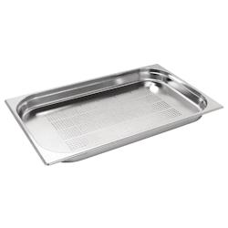 Bac Gastronorme inox perforé GN 1/1 40mm Vogue - GAK839_0