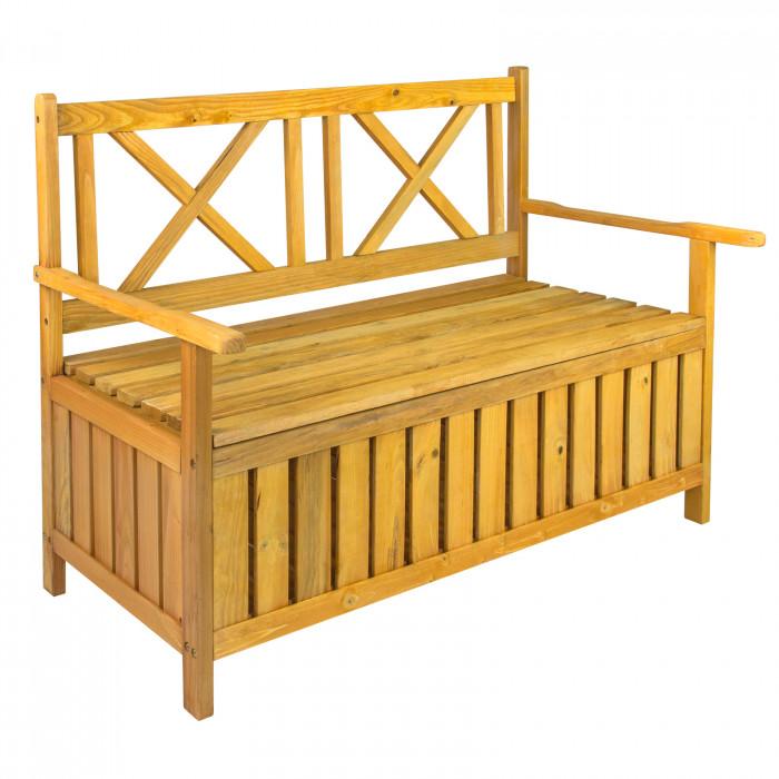 Banc de jardin avec coffre de rangement 'davos'_0