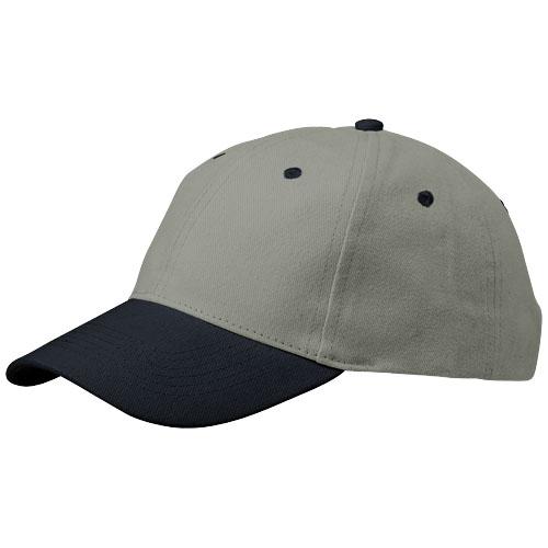 Casquette à 6 pans Grip 13403802 - visière incurvée et œillets brodés contrastés_0