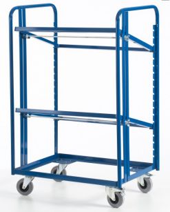 Chariot porte-bacs - Kalidesk - 200 kg - CC001-0465 - Norme Europe - Cadres métalliques inclinables_0