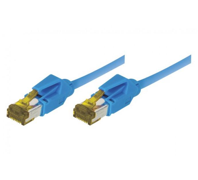 Cordon RJ45 sur câble Catégorie 7 S/FTP LS0H Snagless - 7,5 m - Bleu - Référence 850048_0