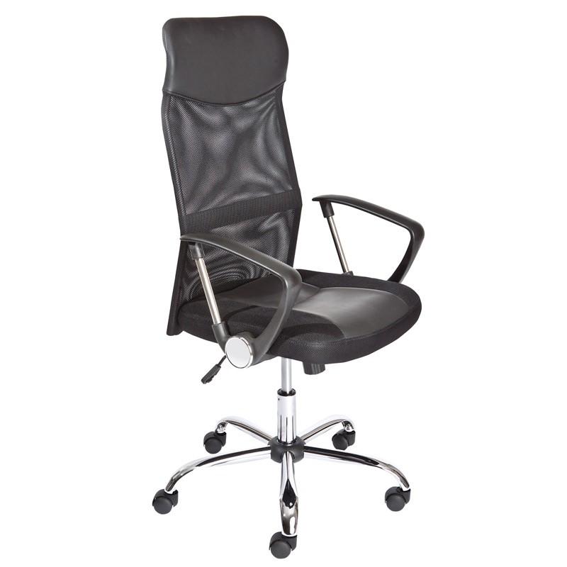 Fauteuil de bureau à roulettes Work 121 cm noir - Paris Prix - Design ergonomique et réglable_0