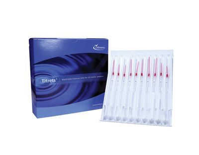 Kit d’analyse visuelle du Chlorure, 250-2500 ppm. Type : Titrets Kit. 30unités, marque Chemetrics - Ref.: NBD013_0