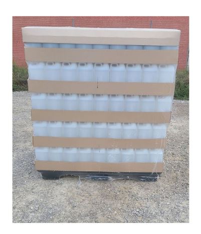 Palette de 405 bidons alimentaires 2L - translucides avec bouchon inviolable_0