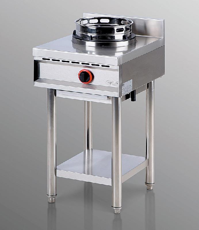 Plan de cuisson wok à gaz avec étagère - 1 brûleur - Virtus AHA0017 - 13 KW_0