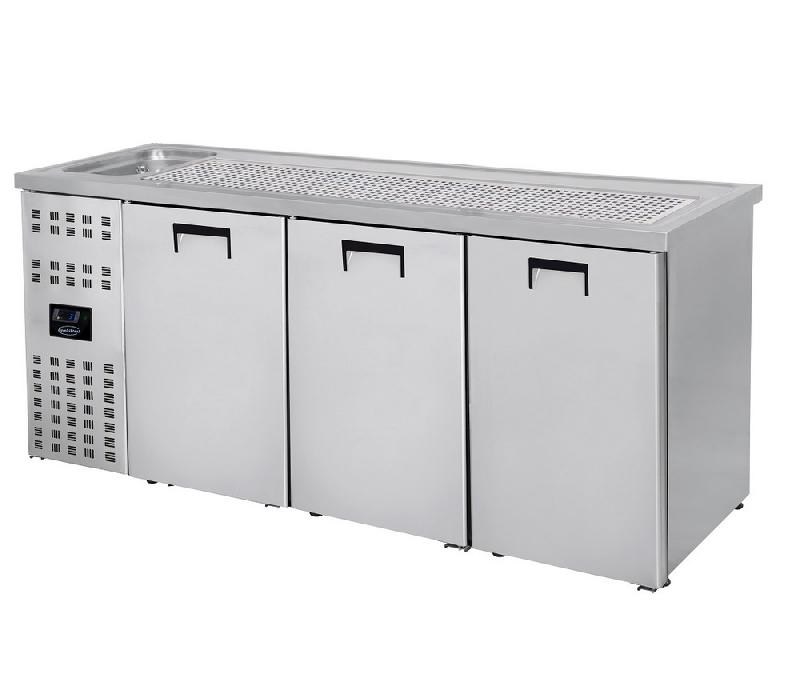 Refroidisseur de fût de bière 3 portes 1L - Dimensions 2100x700x950 mm - Référence 7489.5335_0