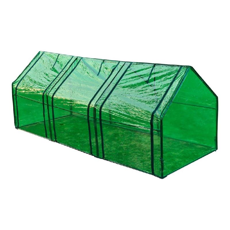 Serre de jardin en polyéthylène 240 x 90 x 90 cm - Armature acier résistante - Isolation thermique UV et gel_0