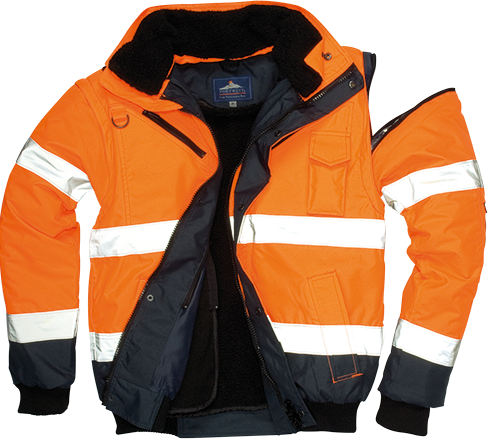 Blouson haute-visibilité bicolore  orange marine c465, 5xl_0