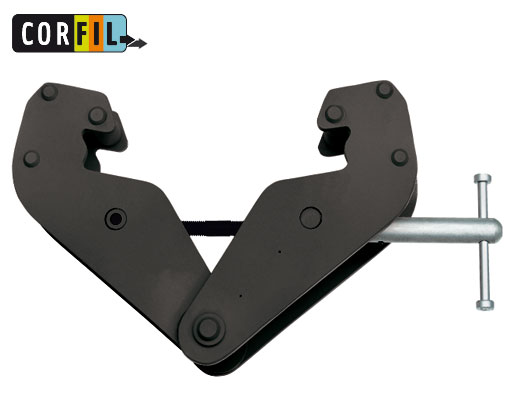 Griffe de suspension pour palan Corfil - Traverse incluse - Largeur de fer 75 à 320 mm_0