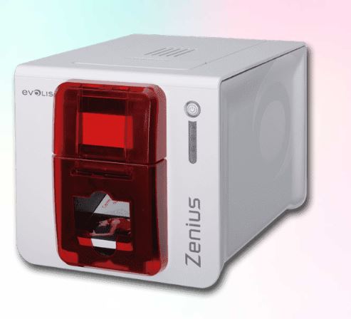 Imprimante pour cartes de visite PVC - Evolis Zenius : facile d'utilisation, design avant-gardiste, impression couleur sur cartes plastiques_0