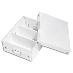 LEITZ BOÎTE CLICK&STORE S-BOX AVEC COMPARTIMENTS AMOVIBLES. COLORIS BLANC._0