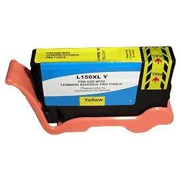 Cartouche d'encre compatible écologique Lexmark Pro 715/915/S315/S415/S515 - 150XLY - Puce 700p - Yellow 13.8ml - LE150XLY_0