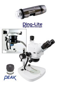 Microscopes optiques professionnels - Dino-Lite numériques avec accessoires et connexion USB_0