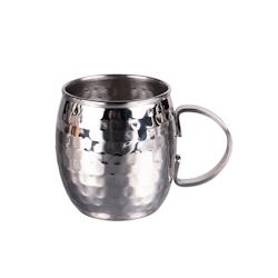 Moscow mug Martelé 47 cl x2 -  47.5 cl Argent Rond Inox Table Passion 9x9 cm - argenté inox 3106238680278_0