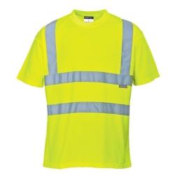 Portwest - Tee-shirt manches courtes en maille nid d'abeilles HV Jaune Taille 5XL - XXXXXL 5036108128372_0