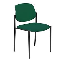 Silla fija Styl bali verde oscuro chasis negro - vert multi-matériau 27NBALI426_0