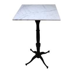 Stamp Reverdy table Jim md plateau marbre blanc 70x70 - multicolore multi-matériau 3661365004521_0