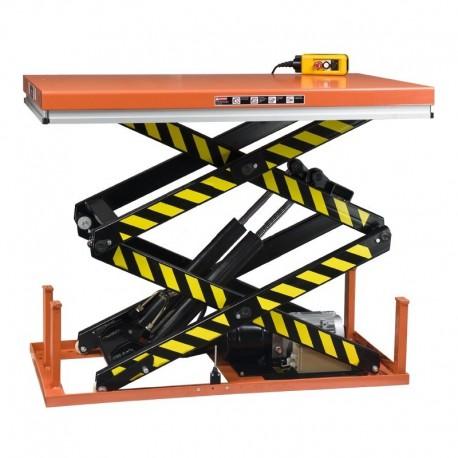 Table élévatrice haute levée 2000 kg - plateforme double ciseaux - levée supérieure à 1500 mm_0