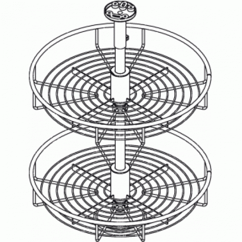 TOURNIQUET 360° POUR MEUBLE D'ANGLE INOXA