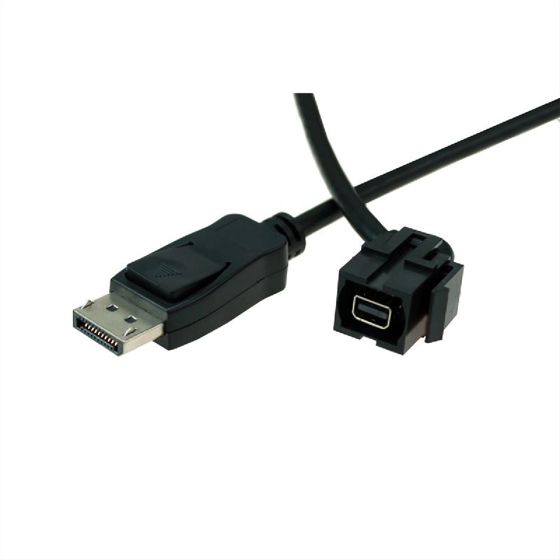 BACHMANN Keystone Mini Displayport/Displayport, noir_0