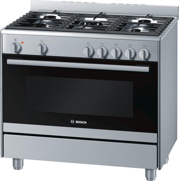 BOSCH - CUISINIÈRE GAZ CENTRE DE CUISSON 90CM HSB736256E (HSB 736256 E) INOX_0