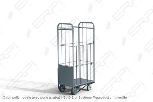 Cabri petit modèle - Porte à rabat 1/3 - Structure grillagée robuste et compacte - CT6847147-02Z_0