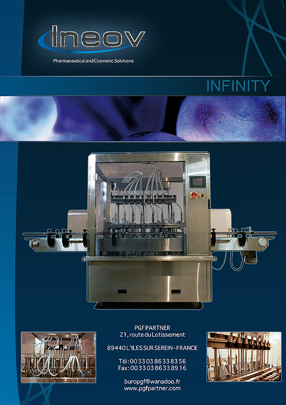 Remplisseuse automatique INFINITY - linéaire en inox pour formats de 20 ml à 1 L - cosmétique et pharmaceutique_0