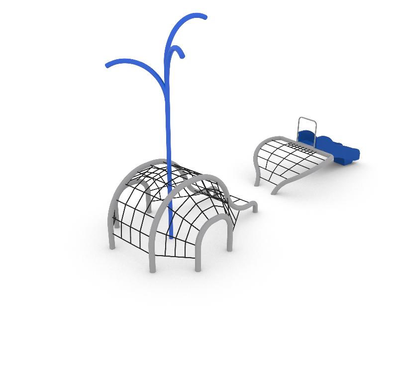Jeux à grimper thématiques Whale Small réf-8071482 - Hags - tranche d'âge 5-12 ans - dimensions 7800x2500x4400 mm_0