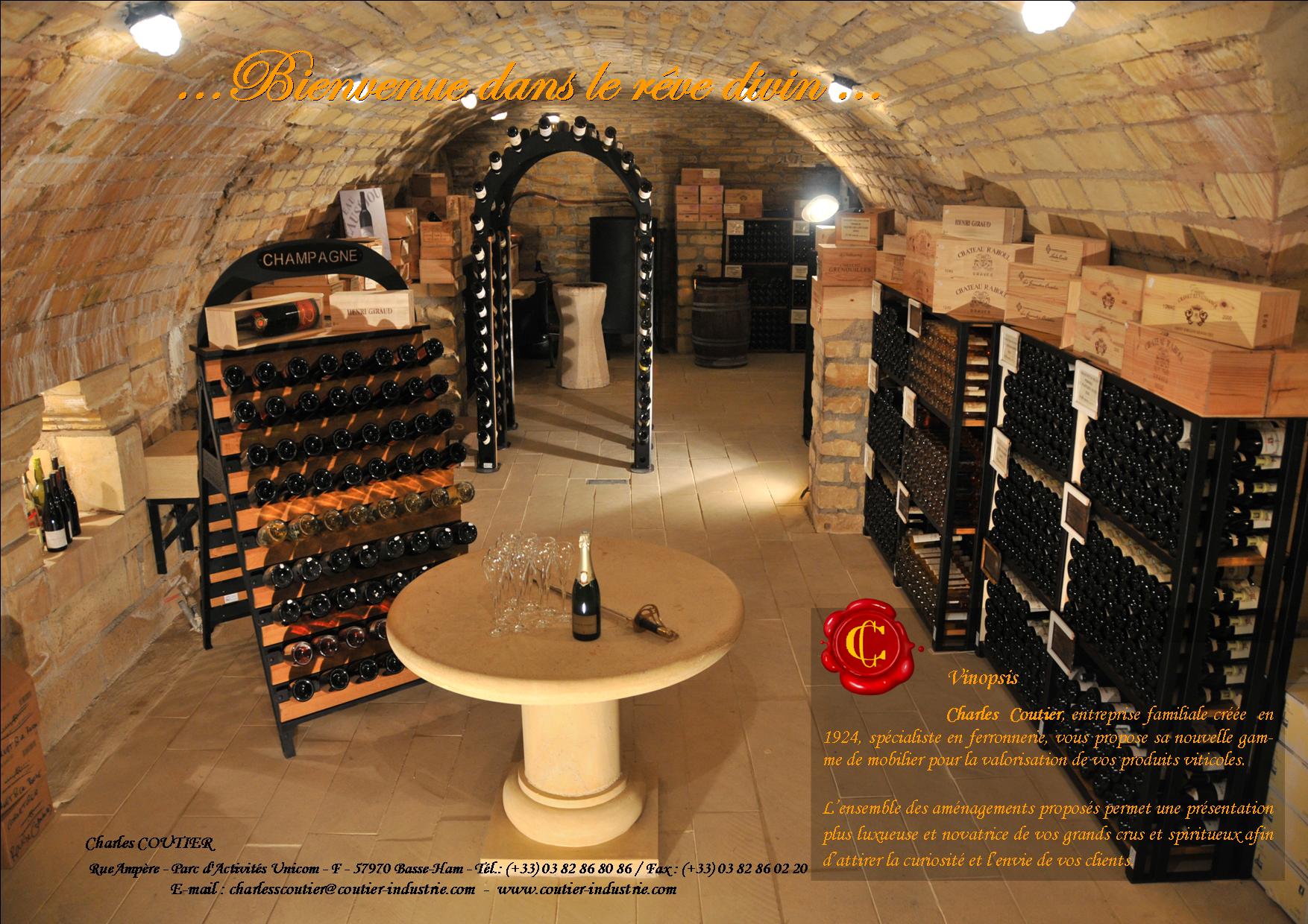 Mobiliers vinicoles spéciale caves à vin