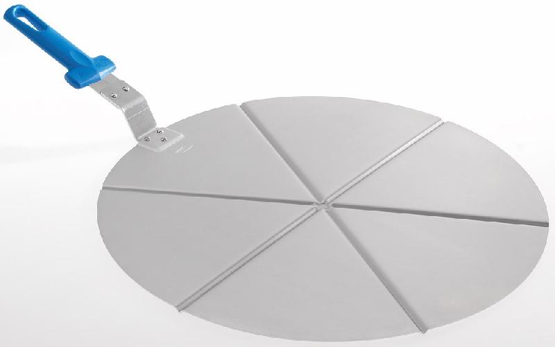 Plateau porte-pizza avec manche et guide pour couper en 6 morceaux, diametre 450 mm - Z/GACCPT456_0