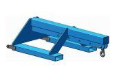Potence enfourchable PE-2500-1200 - capacité 1500kg - longueur 500/1200mm - fourreaux 800mm_0