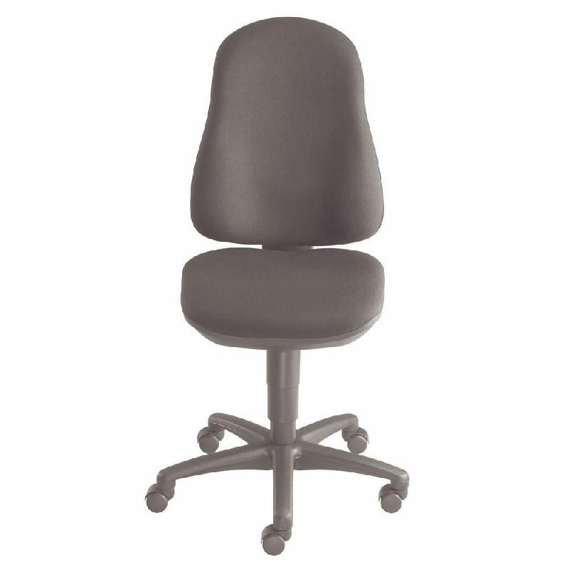 TOPSTAR SIÈGE DE BUREAU À ROULETTES NOA - AJUSTABLE - EN TISSU - HAUTEUR DOSSIER 57 CM - COULEUR NOIR