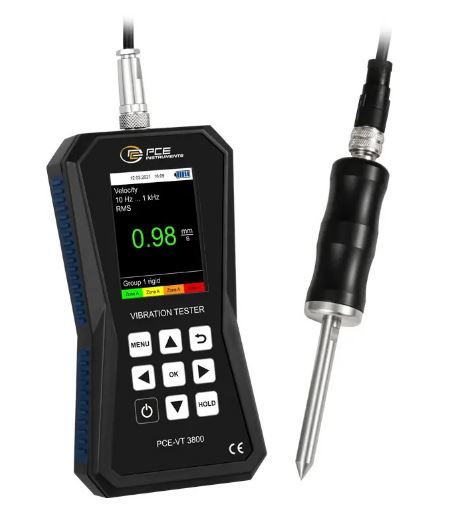 Vibromètre avec sonde à pointe et mémoire - PCE-VT 3800S - PCE INSTRUMENTS_0